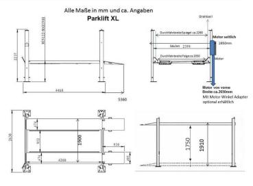 Parklift Steinbock XL 4000 kg